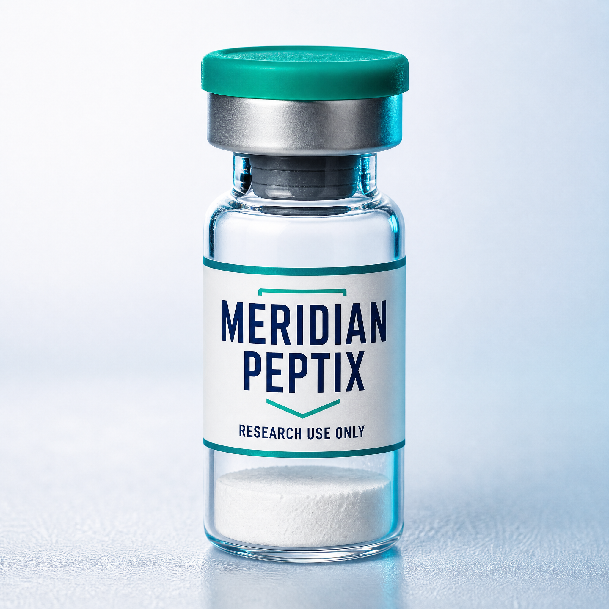 Metabolic Sequence 10 lyophilized research vial supplied by Meridian Peptix